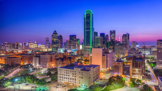 skyline of Dallas, Tx